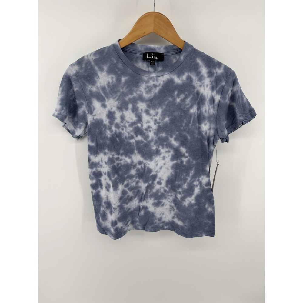 NWT LULUS Tie Dye T Shirt Sz XS USA Made Preppy Hippie Hipster Beachy